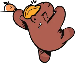 Capy struggling to climb